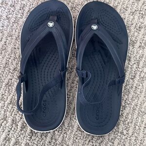 CROCS Navy Blue Flip Flops